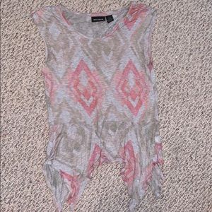 DKNY Peplum top with cutout on back